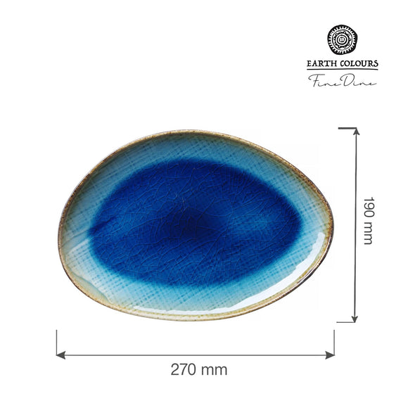 Lazur organisk formet tallerken, 270x190mm, Min. kjøp: 3 - for Storkjøkken - XL - Storkjøkken