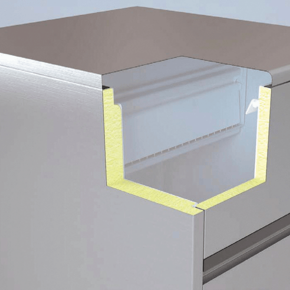 Luftkjølt isbitmaskin Coolice 85 kg / 24 timer, beholder 40 kg - for Storkjøkken - XL - Storkjøkken