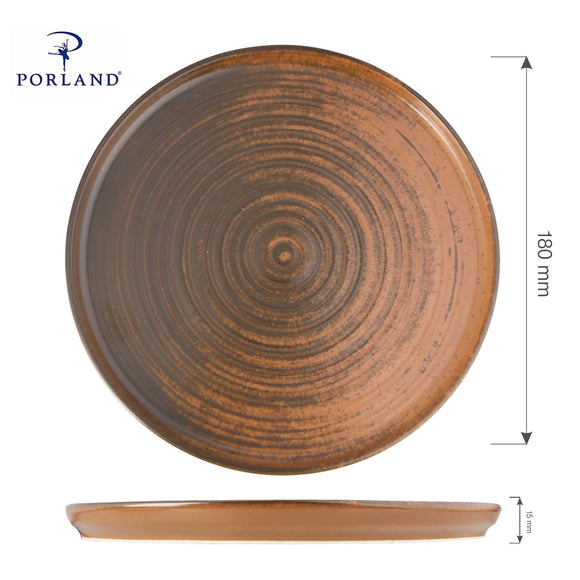 Lykke Brun høykantplate, 180mm, Min. kjøp: 6 - for Storkjøkken - XL - Storkjøkken