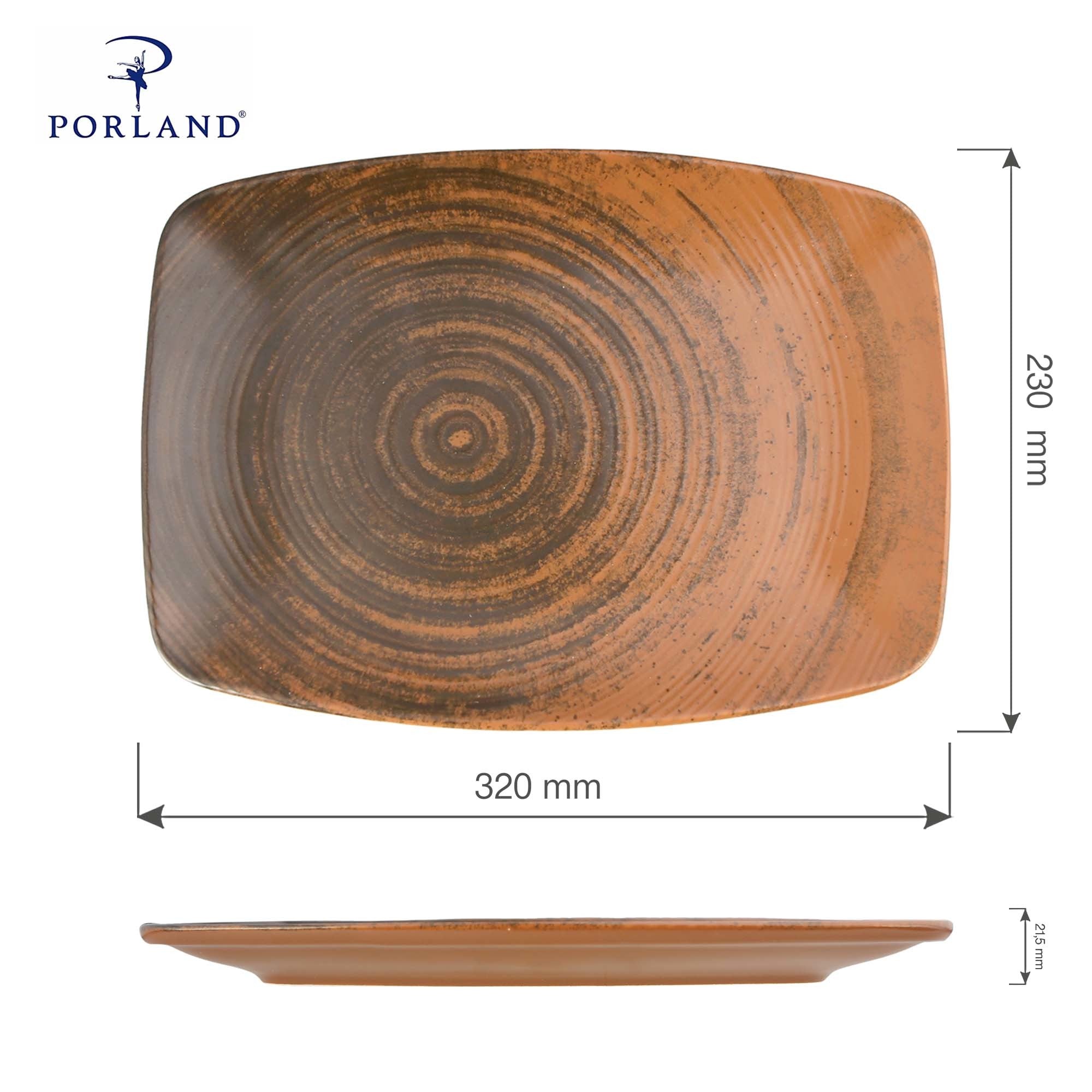 Lykke Brun oval tallerken, 270 mm, Min. kjøp: 6 - for Storkjøkken - XL - Storkjøkken