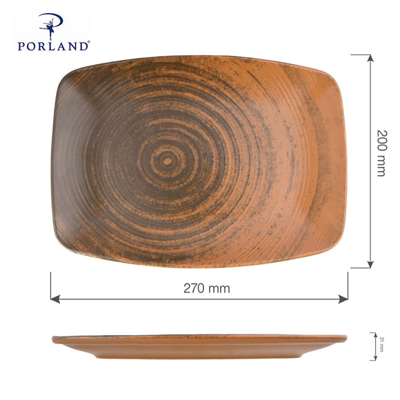 Lykke Brun oval tallerken, 270 mm - for Storkjøkken - XL - Storkjøkken