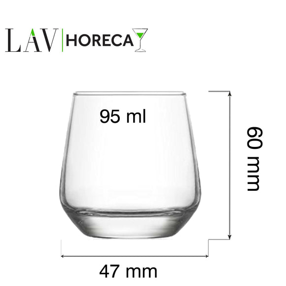 Lyon espresso vannglass, 95 ml, LAV, Min. kjøp: 12 - for Storkjøkken - XL - Storkjøkken