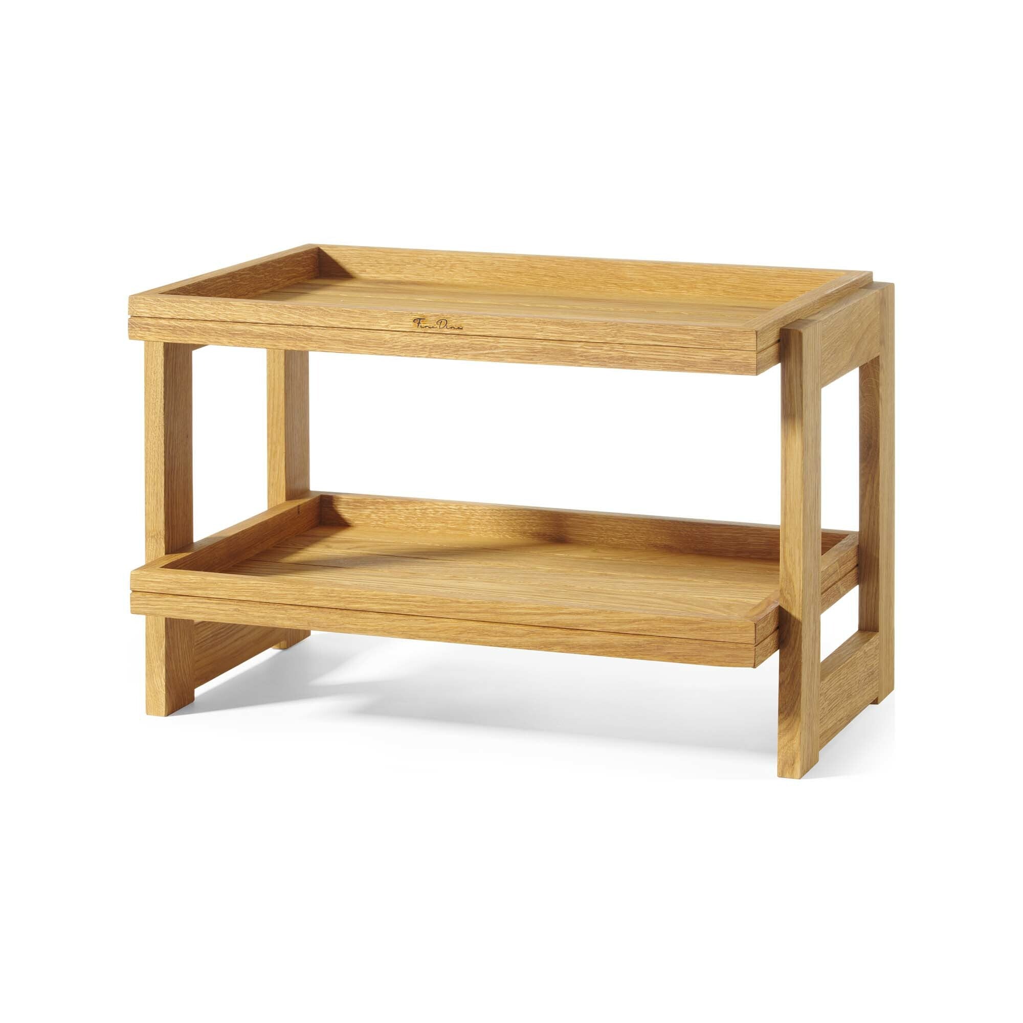 Madeira 2 - etasjes stativ, eik, 574x323x(h)441mm - for Storkjøkken - XL - Storkjøkken
