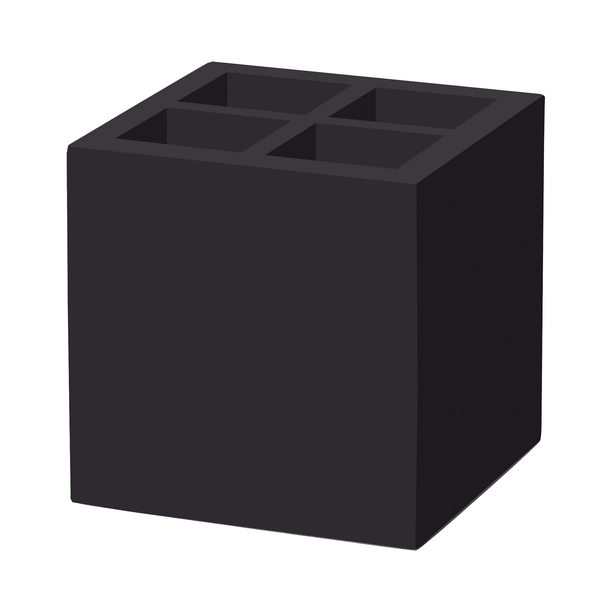 Madeira Black bestikk - og serviettboks 150x150x150 mm - for Storkjøkken - XL - Storkjøkken