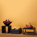 Madeira Black bestikk - og serviettboks 150x150x150 mm - for Storkjøkken - XL - Storkjøkken