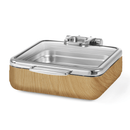 Madeira De Luxe induksjonsvarmefat GN 2/3 med glasslokk - for Storkjøkken - XL - Storkjøkken