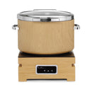 Madeira De Luxe induksjonsvarmefat rund 11l med glasslokk - for Storkjøkken - XL - Storkjøkken