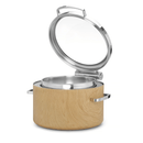 Madeira De Luxe induksjonsvarmefat rund 11l med glasslokk - for Storkjøkken - XL - Storkjøkken