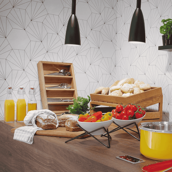 Madeira skråstilt boks GN 1/2 - for Storkjøkken - XL - Storkjøkken