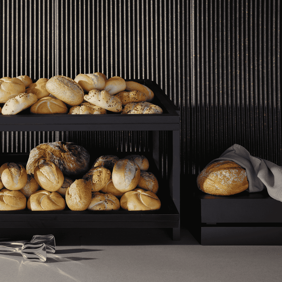 Madeira svart brett GN 1/1 530x325x40 mm - for Storkjøkken - XL - Storkjøkken