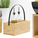 Madeira svart eske for bestikk og servietter 280x180x120 mm, Min. kjøp: 1 - for Storkjøkken - XL - Storkjøkken