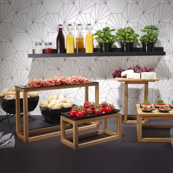 Madeira svart teakstativ 980/830 mm - for Storkjøkken - XL - Storkjøkken