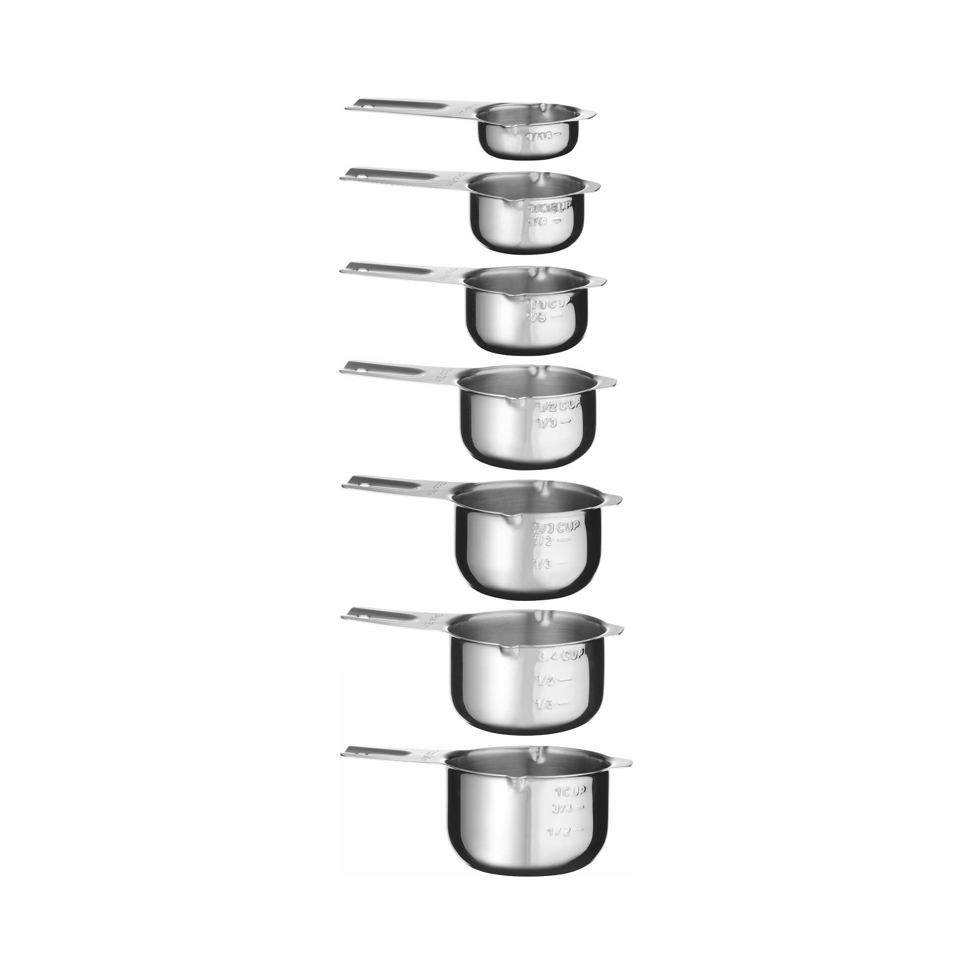 Målebeger - sett med 7 deler, Bar up, 140x85x(H)52mm - for Storkjøkken - XL - Storkjøkken