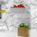 Melamin firkantet bolle, hvit til 171554, 190x190x(h)90mm - for Storkjøkken - XL - Storkjøkken