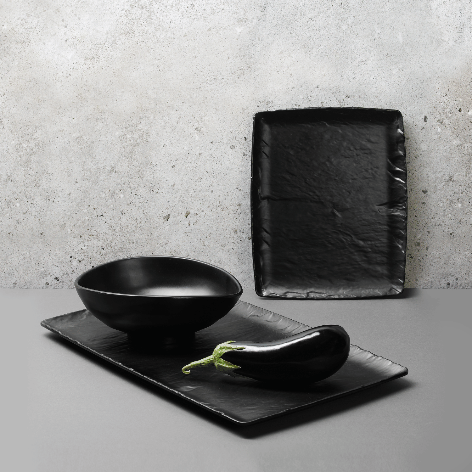 Melaminfat Rock, svart, GN 1/3, 176x325mm - for Storkjøkken - XL - Storkjøkken