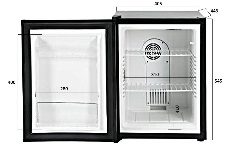 Minibar 40l peltier system - for Storkjøkken - XL - Storkjøkken