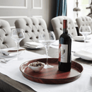 Montana sklisikkert brett med høy kant, valnøtt - rundt, 360 mm - for Storkjøkken - XL - Storkjøkken