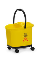 Moppbøtte, 16L, gul, 405x296x(H)340mm - for Storkjøkken - XL - Storkjøkken