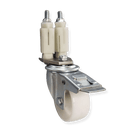 Oksygen vertikal profil innvendig rulle, sett med 2 (1 med brems, 1 uten) - for Storkjøkken - XL - Storkjøkken