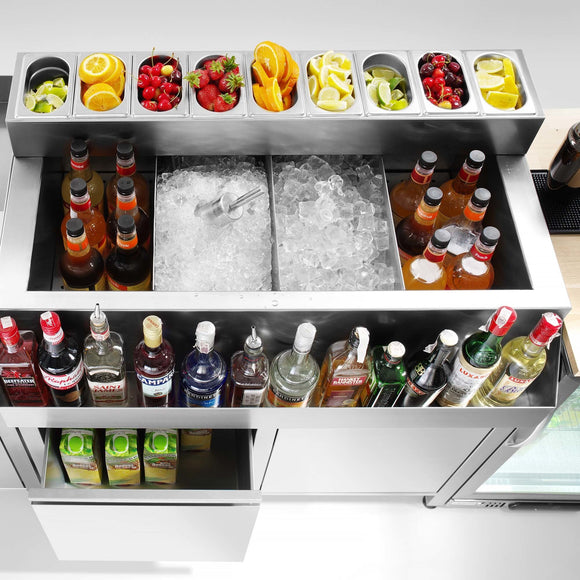 Oksygenbar - konstruksjonsbord, 600x650x(H)900 mm, Barmatic - for Storkjøkken - XL - Storkjøkken