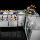 Oksygenbarvegg, panel 1000x200/600x(H)1100 mm, Barmatic - for Storkjøkken - XL - Storkjøkken