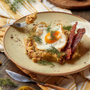 Olivenfarget flat tallerken, 240 mm, Min. kjøp: 6 - for Storkjøkken - XL - Storkjøkken