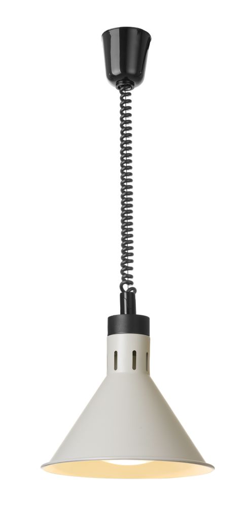 Opp - og fallvarmelampe konisk - HENDI - Hvit - for Storkjøkken - XL - Storkjøkken