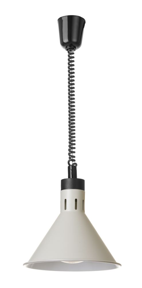 Opp - og fallvarmelampe konisk - HENDI - Hvit - for Storkjøkken - XL - Storkjøkken