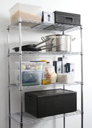 Oppbevaringsstativ med 5 hyller, svart, 910x455x (h) 1830mm - for Storkjøkken - XL - Storkjøkken