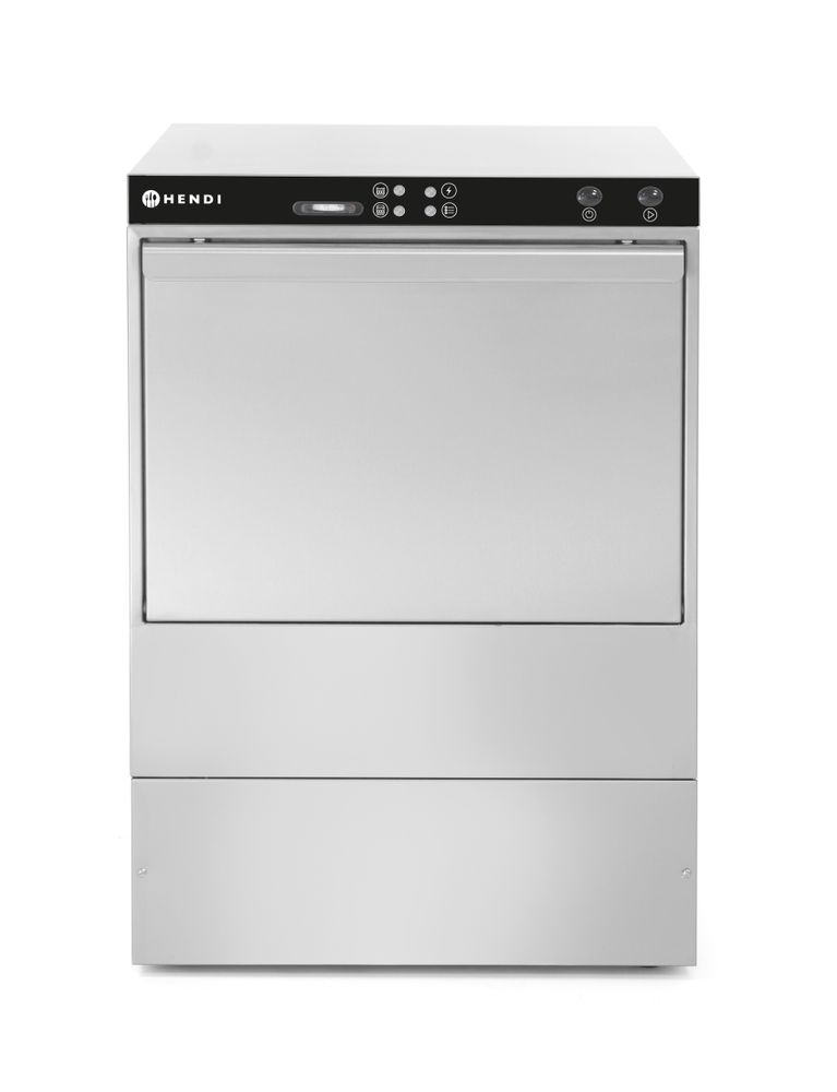 Oppvaskmaskin 50x50 - under benk - Elektromekanisk kontroll, med avløp og vaskemiddelpumpe, 400V/6600W, 600x570X (H) 830mm - for Storkjøkken - XL - Storkjøkken