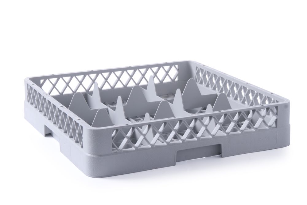 Oppvaskmaskinkurv for glass, 25 rom, 500x500x (h) 104mm - for Storkjøkken - XL - Storkjøkken