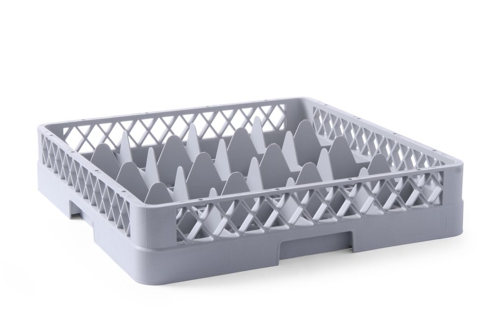 Oppvaskmaskinkurv for glass, 36 rom, 500x500x (h) 104mm - for Storkjøkken - XL - Storkjøkken