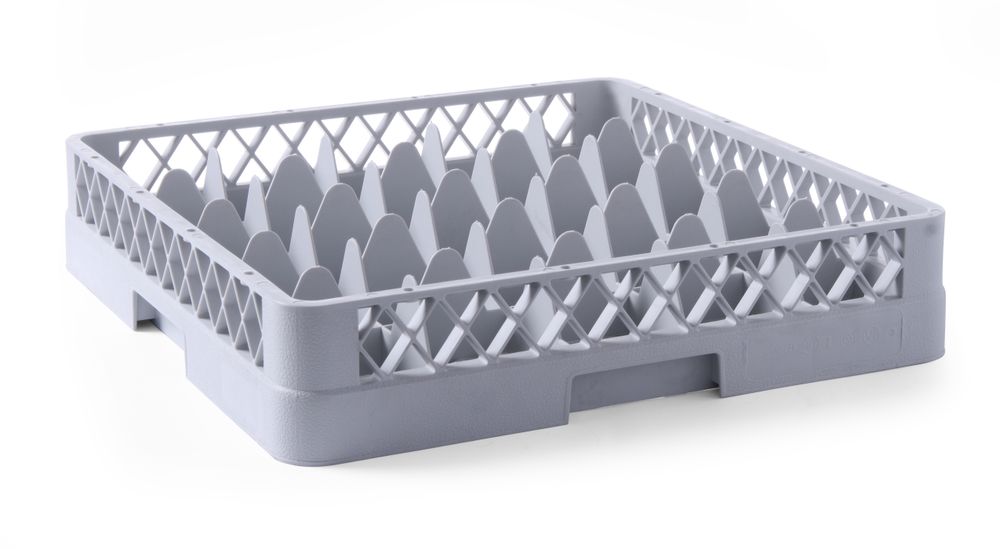 Oppvaskmaskinkurv for glass, 9 rom, 500x500x (h) 104mm - for Storkjøkken - XL - Storkjøkken