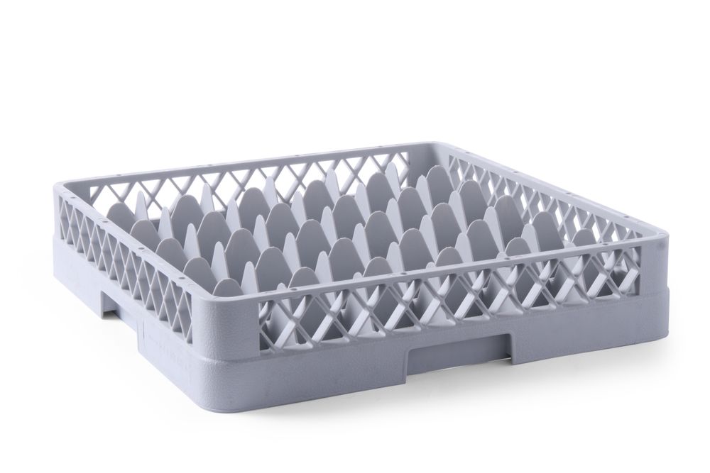 Oppvaskmaskinkurv for glass, 9 rom, 500x500x (h) 104mm - for Storkjøkken - XL - Storkjøkken