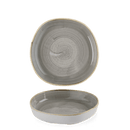 Organisk tallerken med høy kant Stonecast Peppercorn Grey, 230 mm, Min. kjøp: 6 - for Storkjøkken - XL - Storkjøkken
