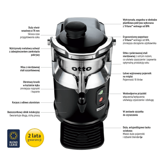 Otto juicepresse, 322 x 638 x (H) 527 mm - for Storkjøkken - XL - Storkjøkken