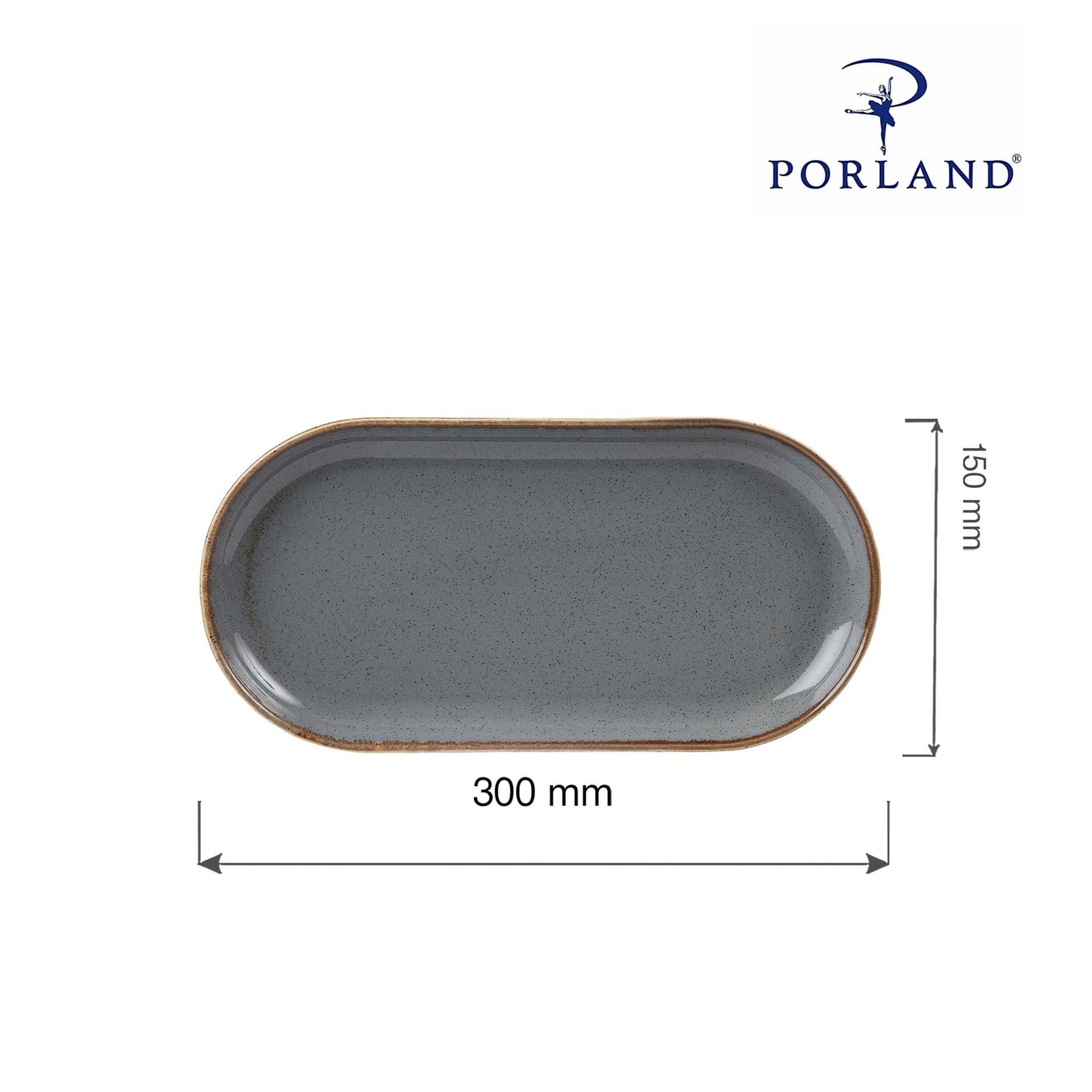 Ovalt fat i stein, 300x150mm, Min. kjøp: 6 - for Storkjøkken - XL - Storkjøkken