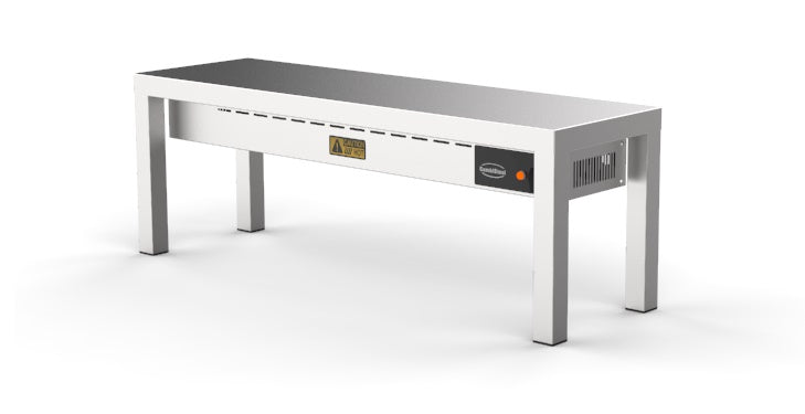 Overhylle keramisk oppvarmet 1 nivå 1400 4 varmere på 250w - for Storkjøkken - XL - Storkjøkken
