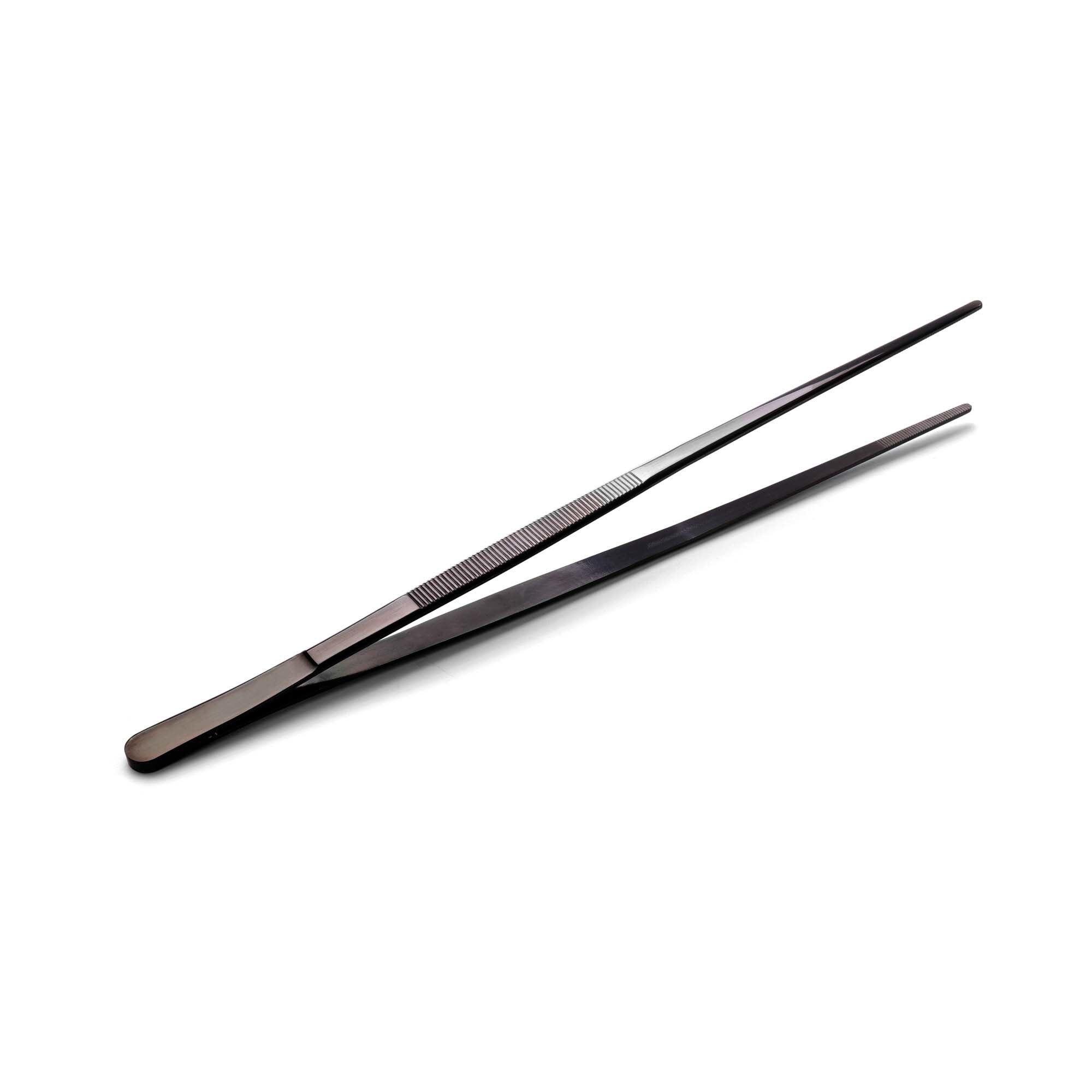 Pinsett 30 cm, rett, svart PVD, 300 mm - for Storkjøkken - XL - Storkjøkken