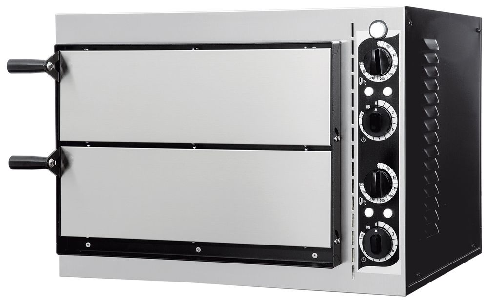 Pizza Ovn Basic 2/40, Prismafood, 230V/2400W, 567x428X (H) 428mm - for Storkjøkken - XL - Storkjøkken
