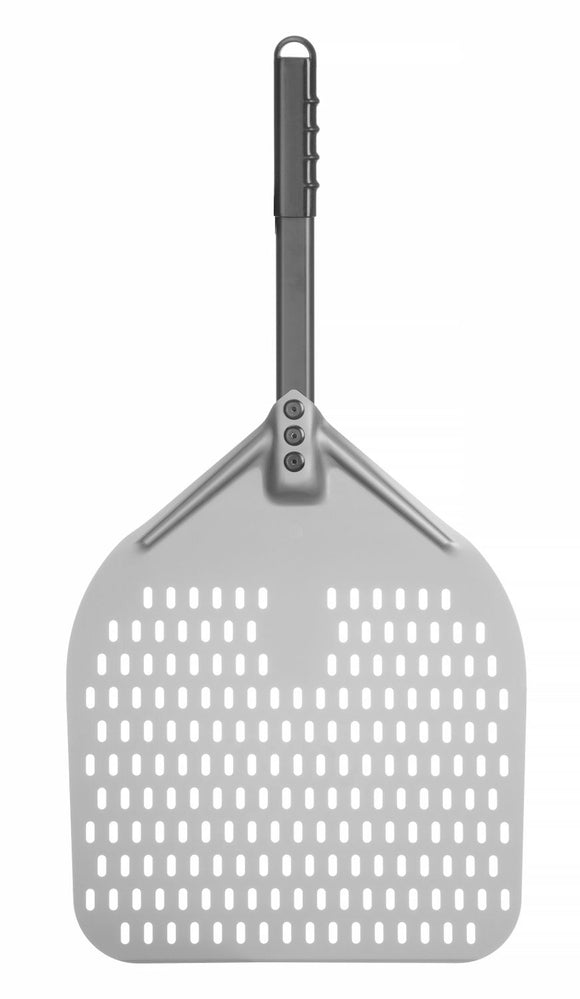 Pizza spade med kort håndtak, kvadrat, perforert, 300x660mm - for Storkjøkken - XL - Storkjøkken