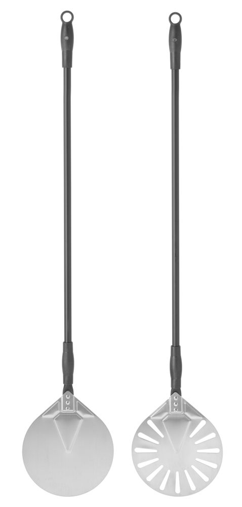 Pizza spade Rund, perforert, 230x1200mm - for Storkjøkken - XL - Storkjøkken