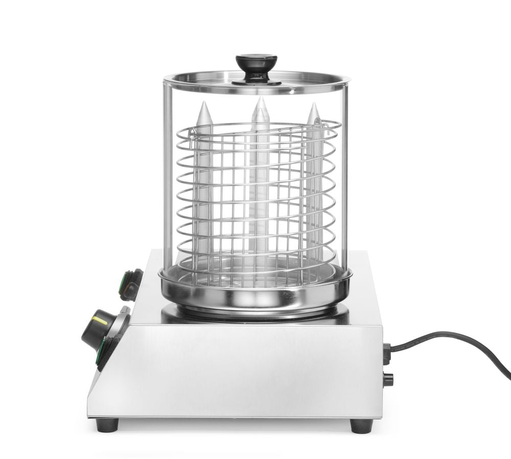 Pølse - og pølsebollevarmer, 220 - 240V/550W, 500x310x(H)395mm - for Storkjøkken - XL - Storkjøkken