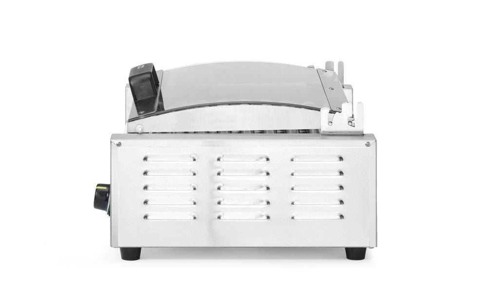 Pølserullegrill, 1 - sone med energisparende lokk, 9 ruller, 230V/790W, 566x450x(H)259mm - for Storkjøkken - XL - Storkjøkken