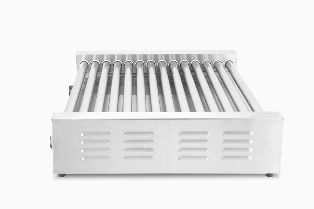 Pølserullegrill XL - 2 soner, 14 ruller, 220 - 240V/2000W, 732x590x(H)168mm - for Storkjøkken - XL - Storkjøkken