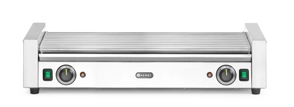 Pølserullegrill XL - 2 soner, 14 ruller, 220 - 240V/2000W, 732x590x(H)168mm - for Storkjøkken - XL - Storkjøkken