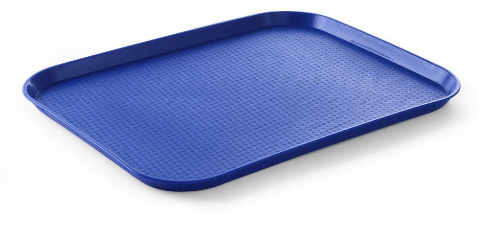 Polypropylen fastfood - brett, stor, lysegrå, 350x450x (h) 20mm - for Storkjøkken - XL - Storkjøkken
