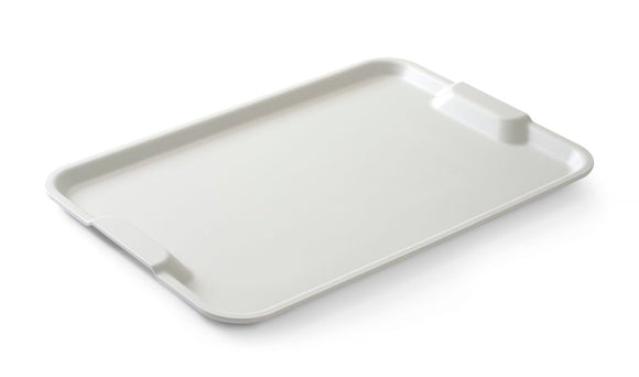 Polypropylenbrett, Euronorm, med profilhåndtak, lysegrå, 530x370x (H) 28mm - for Storkjøkken - XL - Storkjøkken