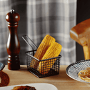 Pommes frites - kurv, svart, 120x100mm, Min. kjøp: 6 - for Storkjøkken - XL - Storkjøkken