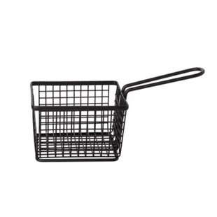 Pommes frites - kurv, svart, 120x100mm, Min. kjøp: 6 - for Storkjøkken - XL - Storkjøkken